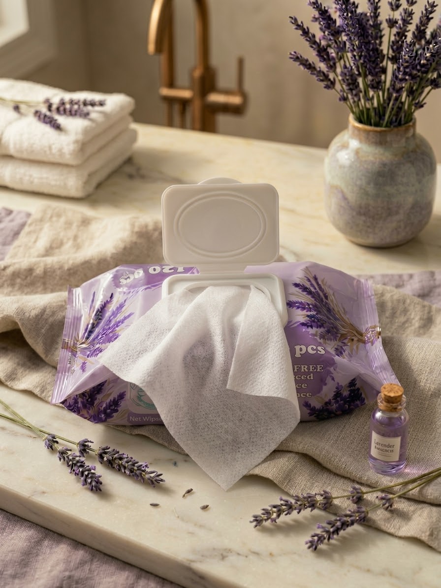 Permissive Lavanta Kokulu 120’li Islak Mendil — açık paket