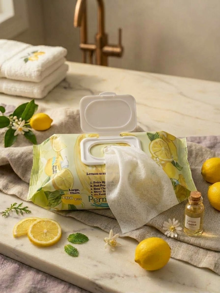 Permissive Limon Kokulu Yüzey Temizlik Havlusu 100’lü — açık paket