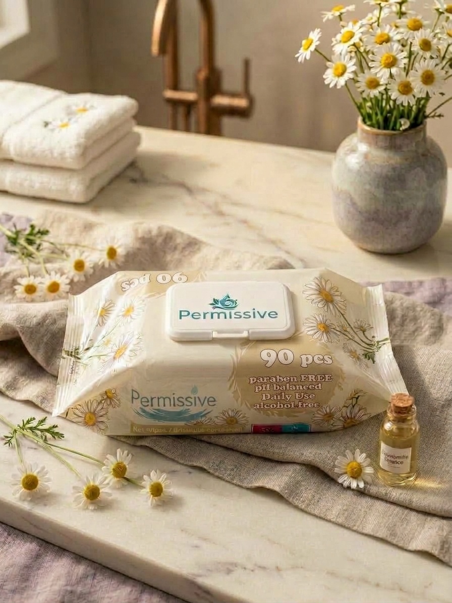 Permissive Papatya Kokulu 90’lı Islak Mendil — kapalı paket